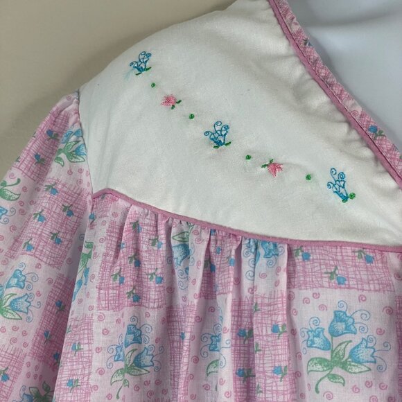 Vintage Moon Dance Women House Dress Robe 2X Kaftan Caftan Muu Muu Embroidered - Picture 4 of 12